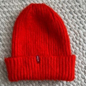 Levi's Bright Red Knit Beanie